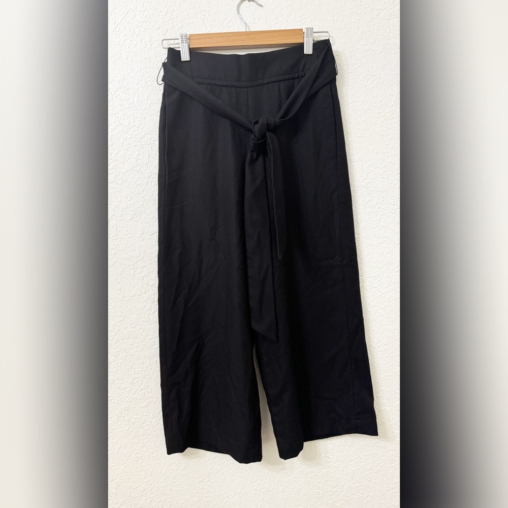 Zara Trafaluc Collection Ankle Wide Leg Removable Tie Pants - XS